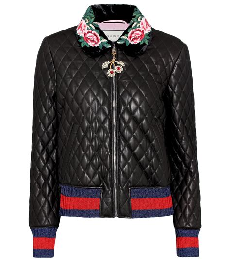 gucci mens quilted leather jacket|gucci cashmere jacket.